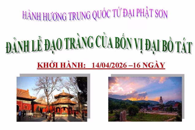 Tour 16 Ngày Hành Hương Trung Quốc